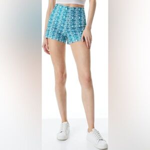 Alice & Olivia Sherri Embroidered Stretch Shorts